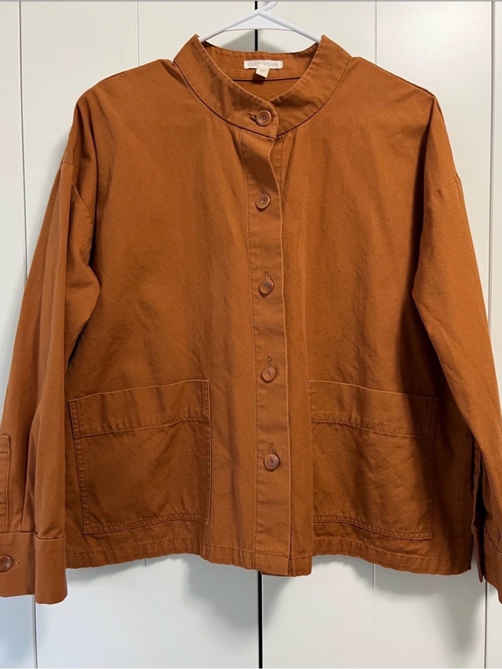 Eileen Fisher Canvas Cotton Jacket - Picture 2 of 6